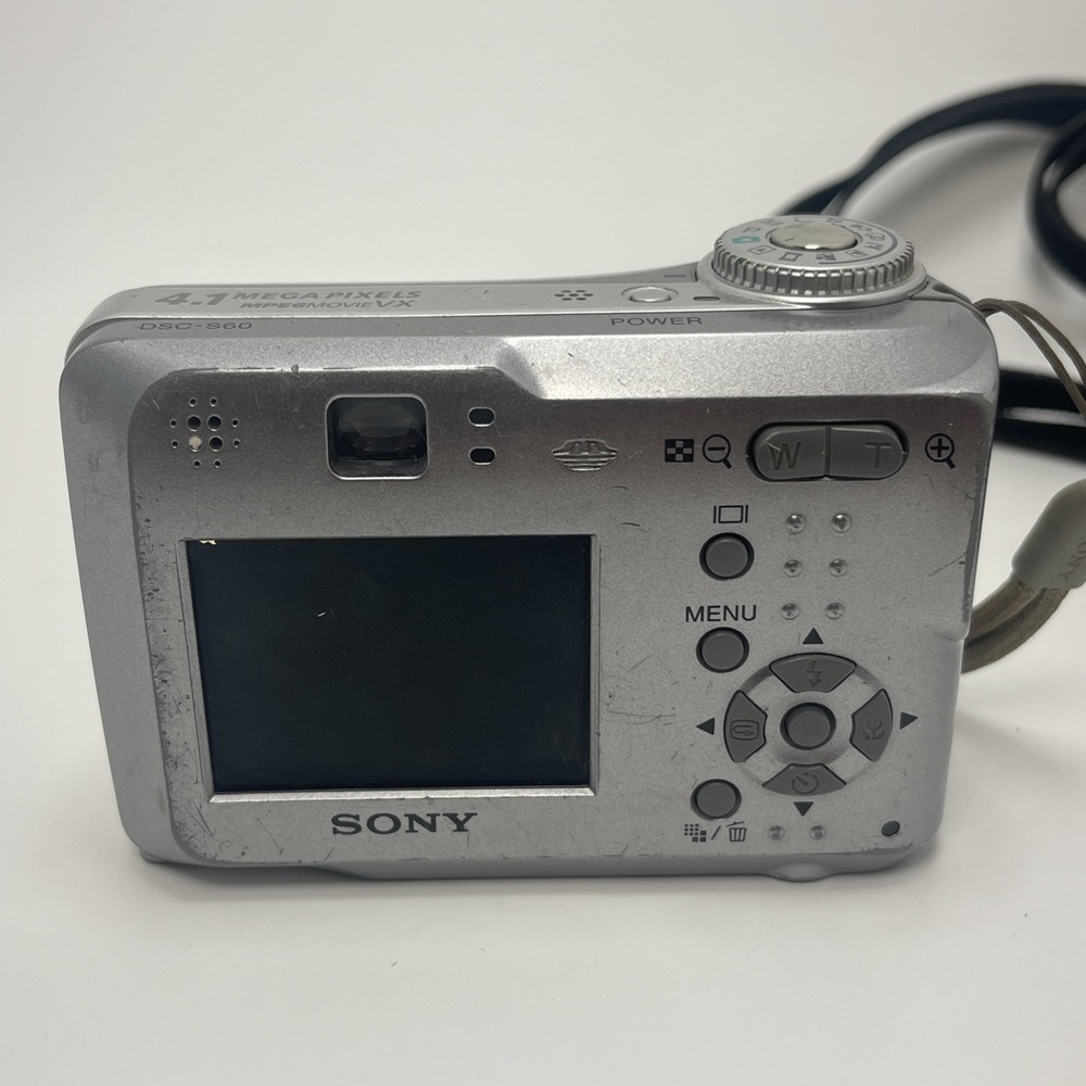 Sony Cyber-shot Carl‎ Zeiss DSC-S60 256MB Digital Camera Silver TESTED WORKING - Picture 4 of 16